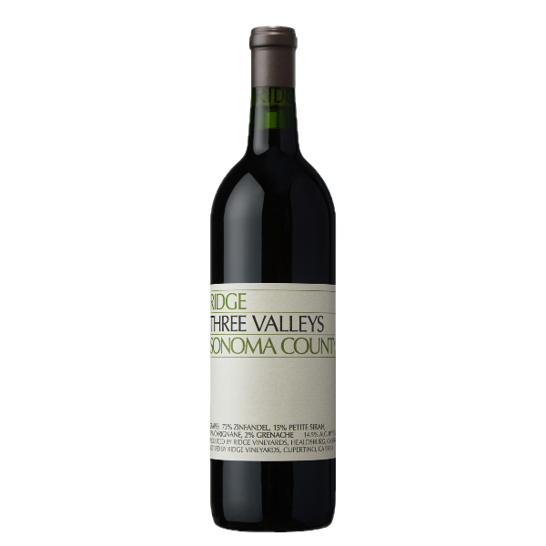 Ridge Vineyards - Sonoma County Three Valleys 2021